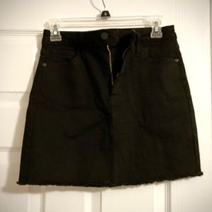 Just Black Denim Skirt (Black)